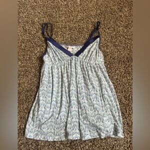 VTG Victoria’s Secret Blue Patterned Camisole Top